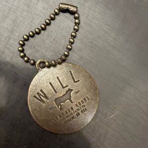 Will Leather Goods play charm metal Keychain